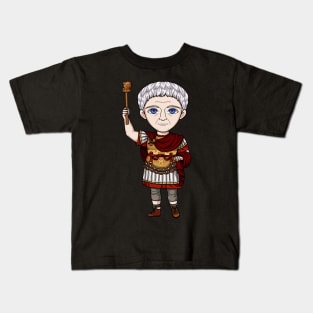 Claudius the Conqueror: A Majestic Design Celebrating the Military Triumphs of Rome's Emperor Kids T-Shirt